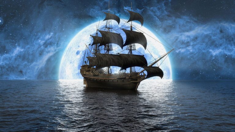 Ship of full moon